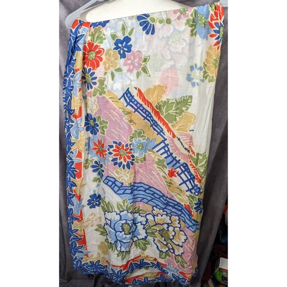 One Hundred Stars Floral Spring Shawl/Scarf - Picture 13 of 13